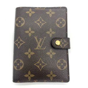 Louis Vuitton Agenda PM Monogram Planner Cover Refill Notebook Loose-leaf Dra...